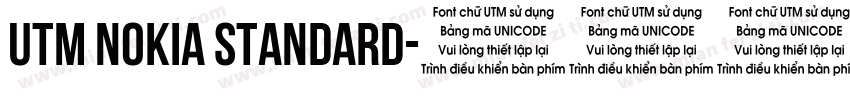 UTM Nokia Standard字体转换